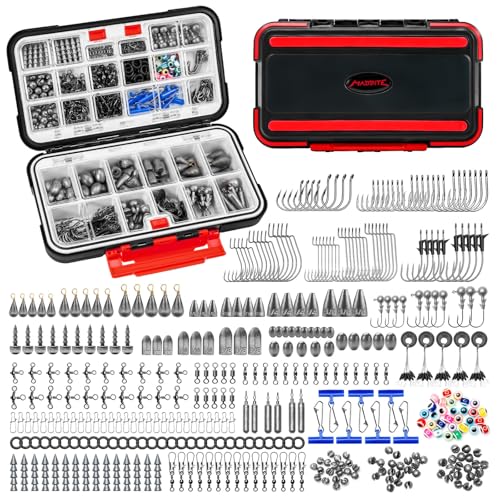 MadBite by KastKing Fishing Tackle Kit, 400pcs Terminal Tackle Kit