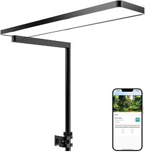 FZONE Solo Series Nano LED Aquarium Light, Full Spectrum and Dimmable, App-Controlled, for 
