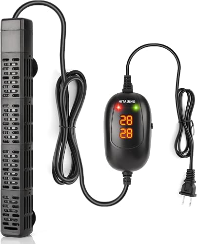 HiTauing Aquarium Heater, 50W/100W/200W/300W/500W Submersible Fish Tan — Real-world performance testing in action
