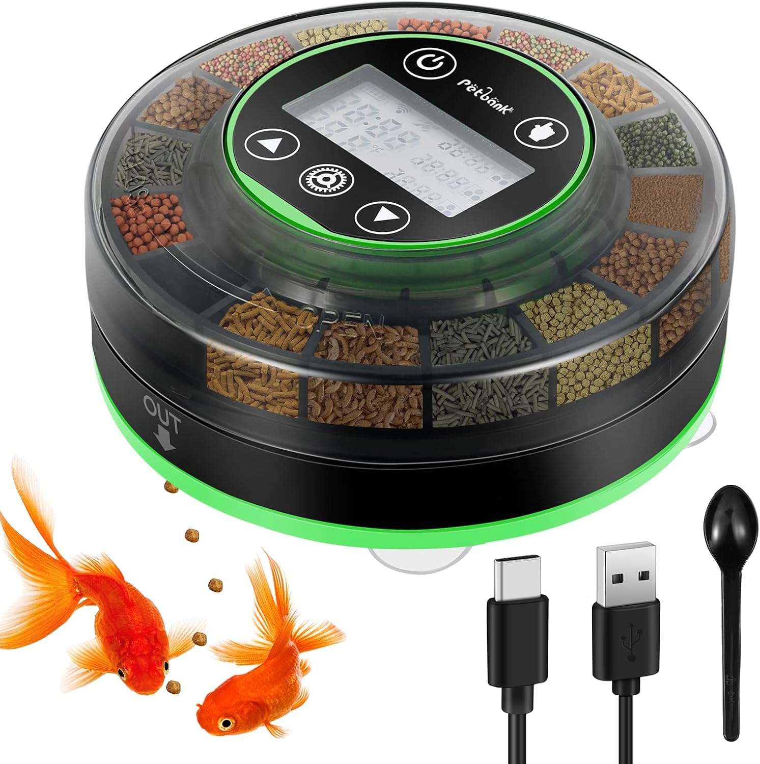 Petbank Automatic Fish Feeder for Aquarium - Moisture-Proof and Precis — Real-world performance testing in action