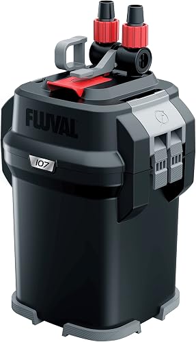 Fluval 107 Perfomance Canister Filter - for Aquariums Up to 30 Gallons — Our hands-on testing setup for best aquarium filters 2026